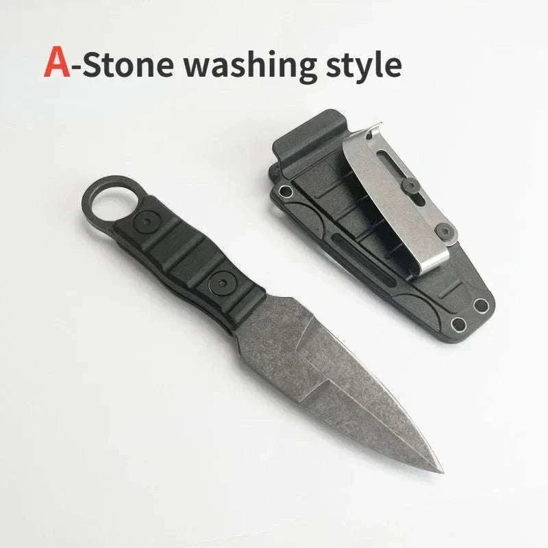 Pocket Knife with K Sheath for Outdoor and Everyday Use-D