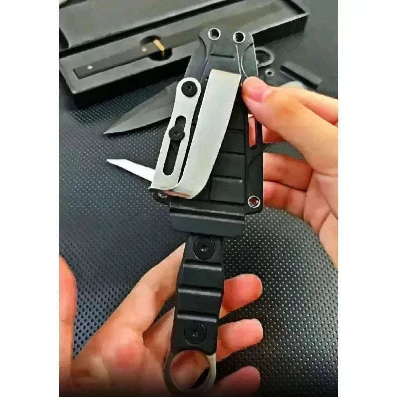Pocket Knife with K Sheath for Outdoor and Everyday Use-D