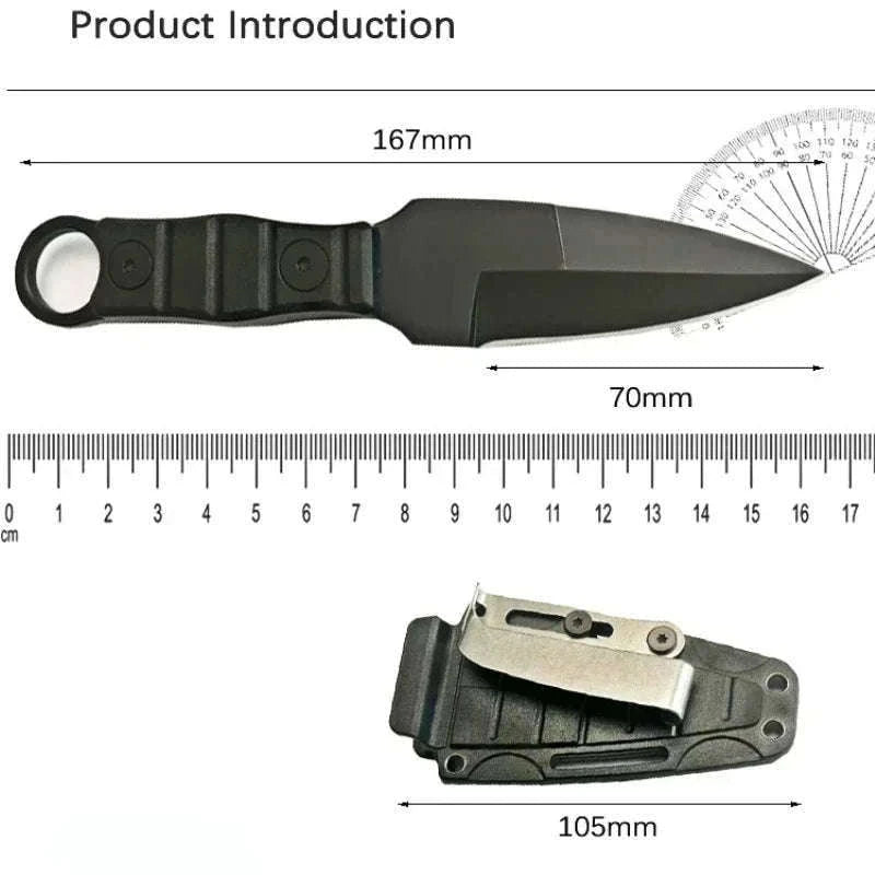 Pocket Knife with K Sheath for Outdoor and Everyday Use-D