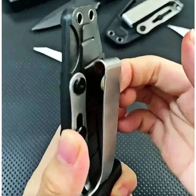 Pocket Knife with K Sheath for Outdoor and Everyday Use-D