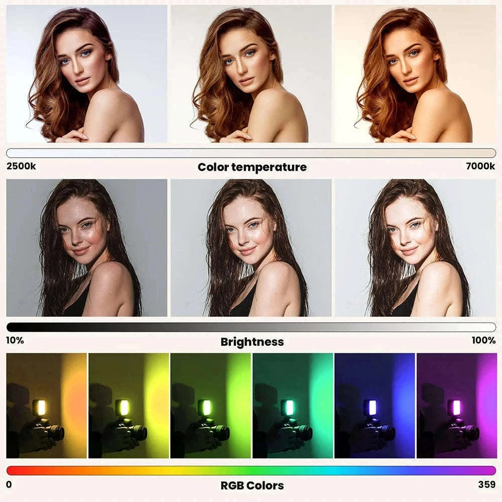 Pocket RGB Fill Light Portable LED Video Light-Default Title
