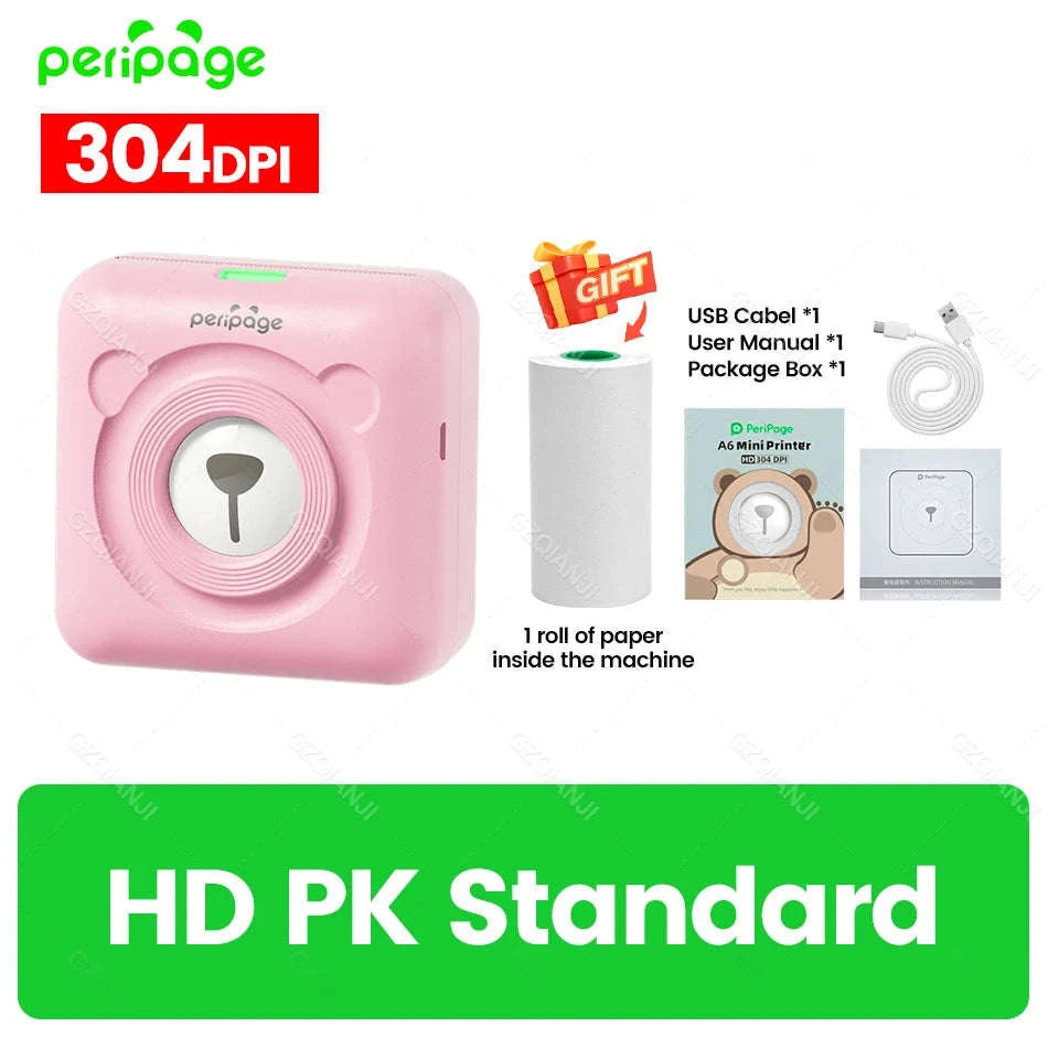 Pocket Thermal Printer 2” 304DPI Bluetooth Mini-304dpi RD Printer