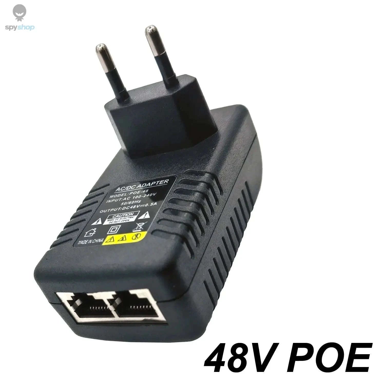 PoE Power Injector Adapter – Reliable 48V Passive Power for IP Cameras and Network Devices-POE48V EU Plug