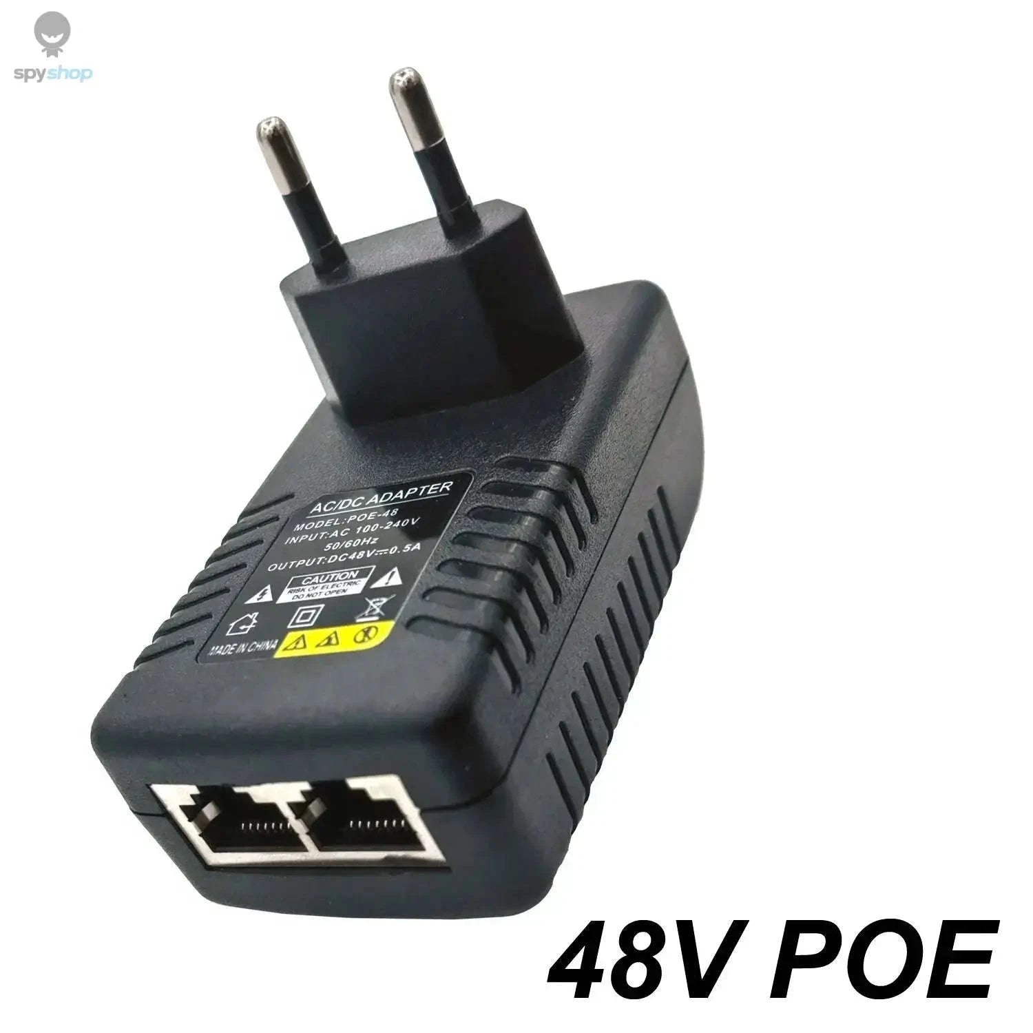 PoE Power Injector Adapter – Reliable 48V Passive Power for IP Cameras and Network Devices-POE48V EU Plug