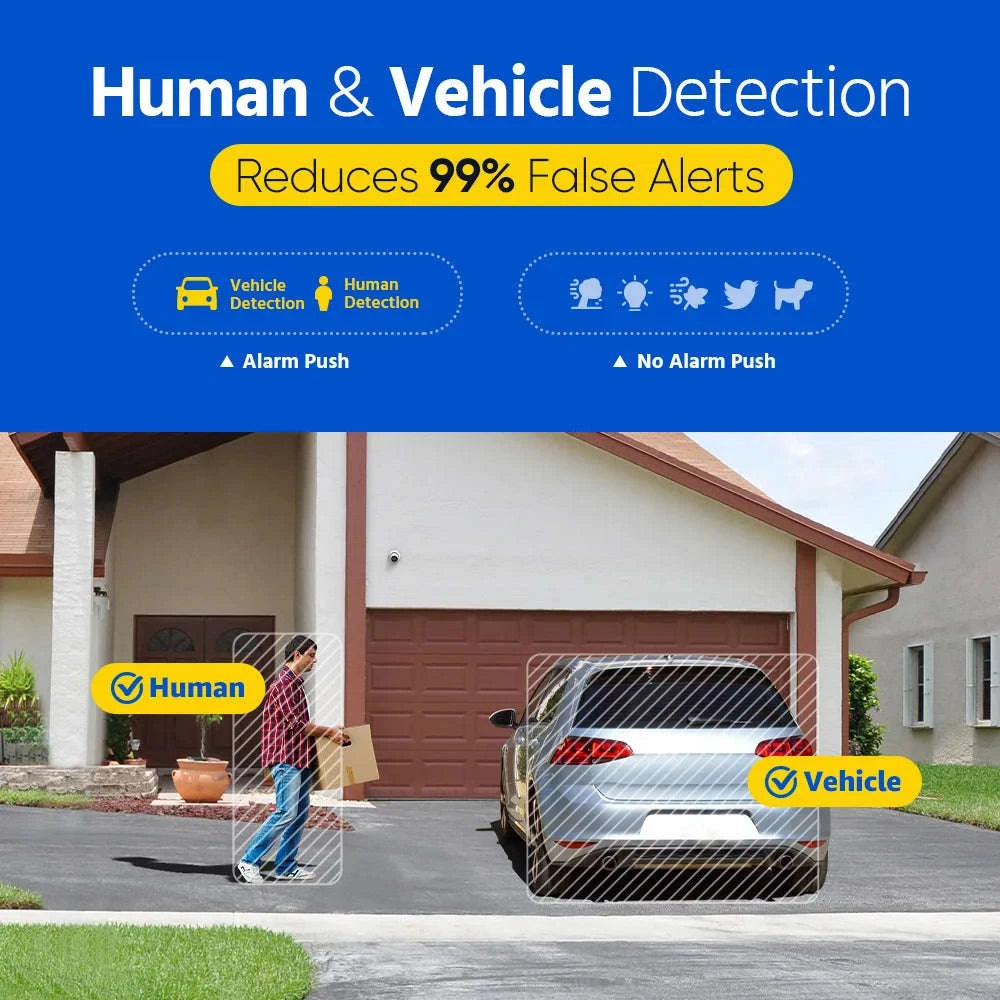 PoE Security Camera 5MP 8MP Outdoor Indoor with Audio-8MP Camera 4MM Lens / United Kingdom