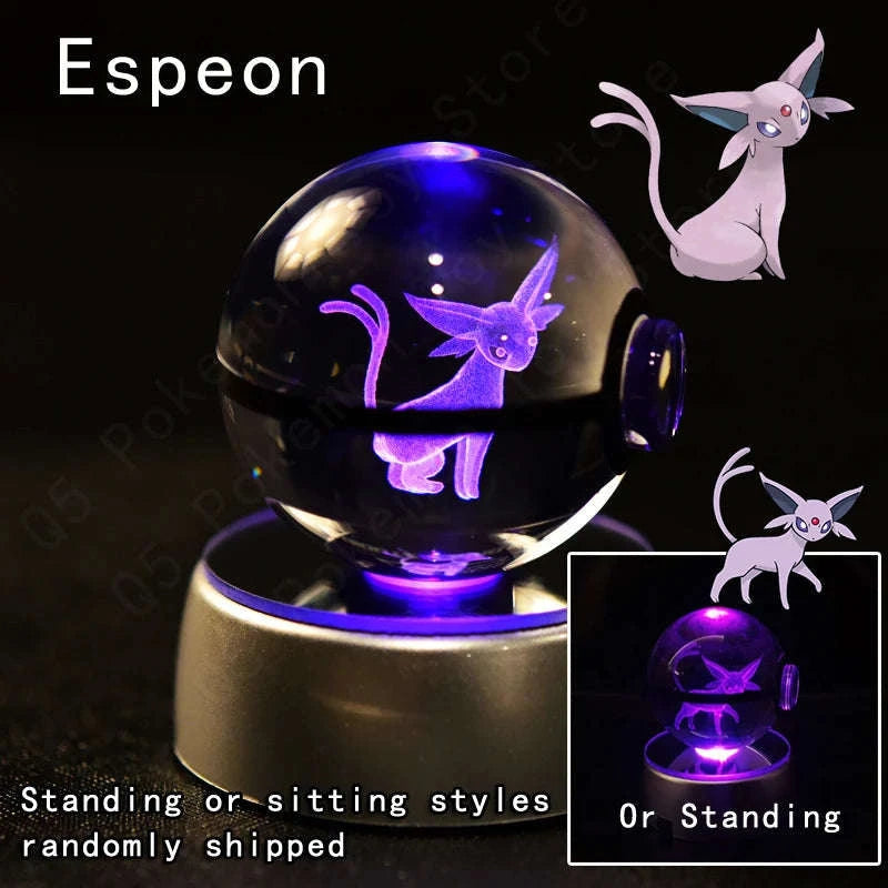 Pokemon Crystal Ball Night Light Lamp-06 Umbreon