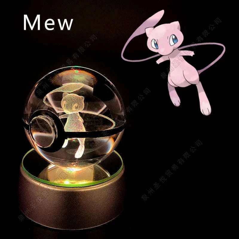 Pokemon Crystal Ball Night Light Lamp with Soft LED Glow-06 Umbreon