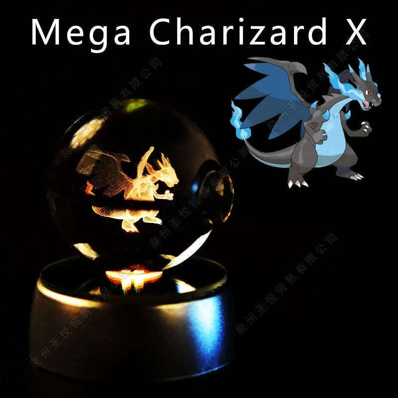 Pokemon Crystal Ball Night Light Lamp with Soft LED Glow-06 Umbreon