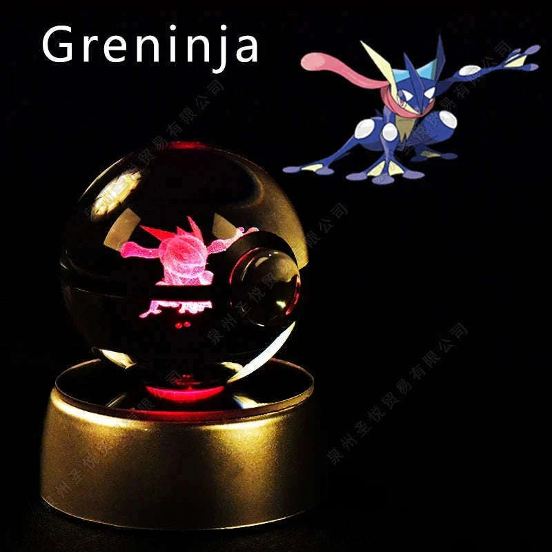 Pokemon Crystal Ball Night Light Lamp with Soft LED Glow-06 Umbreon