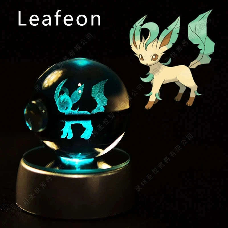 Pokemon Crystal Ball Night Light Lamp with Soft LED Glow-06 Umbreon