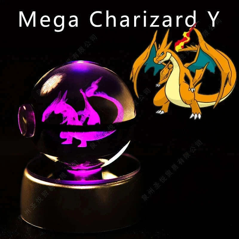 Pokemon Crystal Ball Night Light Lamp with Soft LED Glow-06 Umbreon