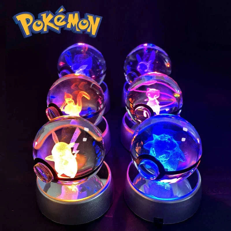Pokemon Crystal Ball Night Light Lamp with Soft LED Glow-06 Umbreon