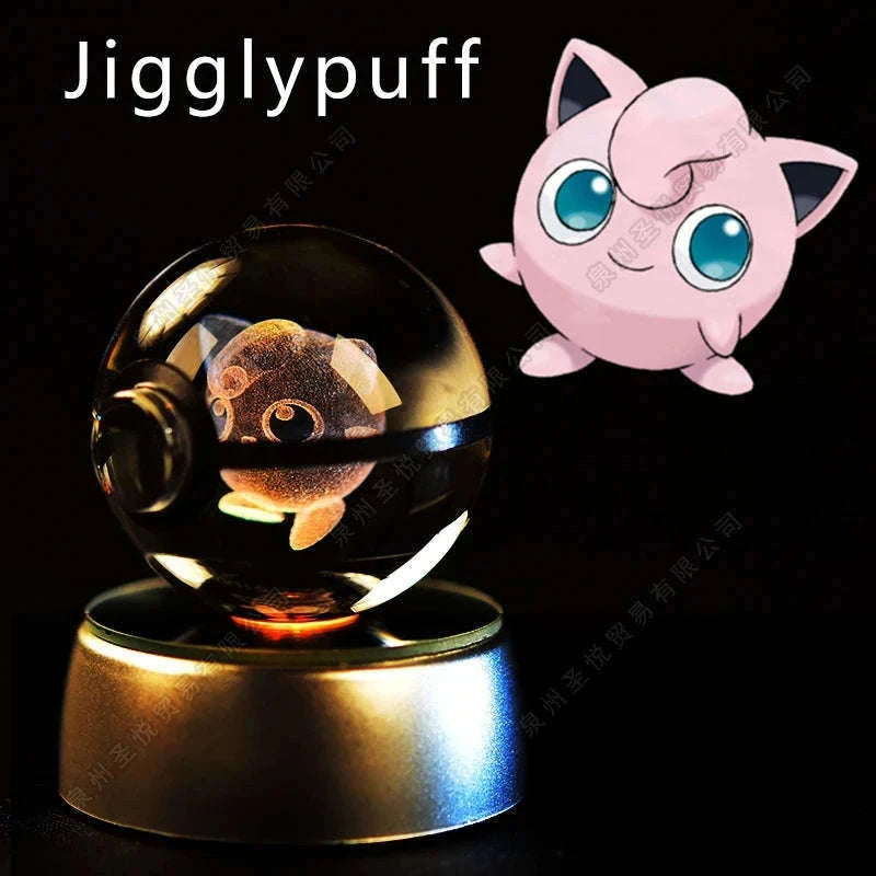 Pokemon Crystal Ball Night Light Lamp with Soft LED Glow-06 Umbreon