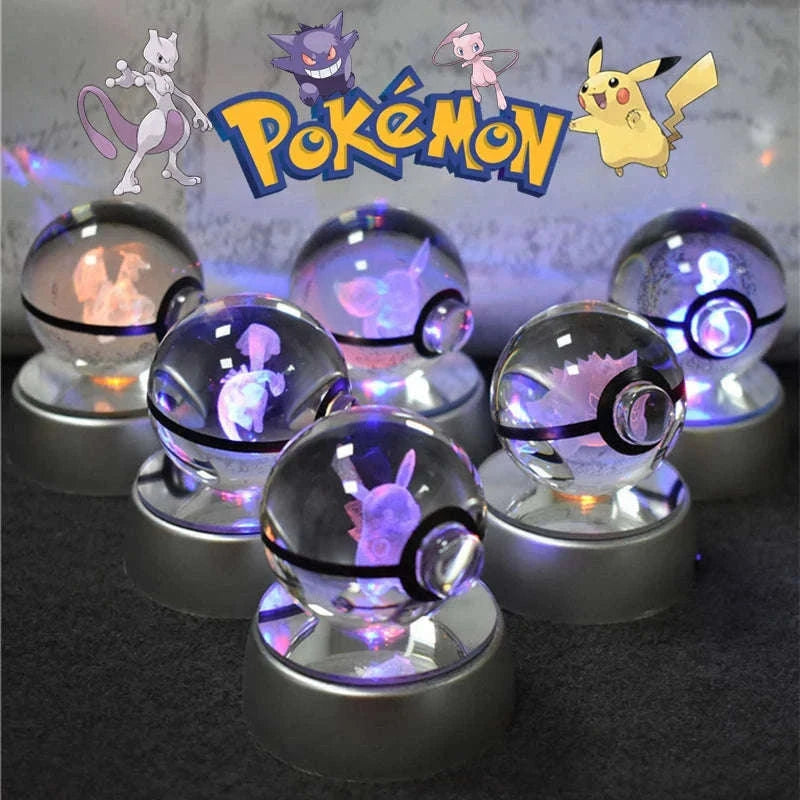 Pokemon Crystal Ball Night Light Lamp with Soft LED Glow-06 Umbreon