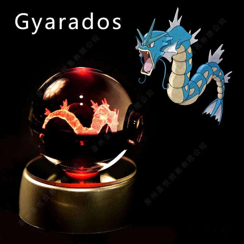 Pokemon Crystal Ball Night Light Lamp with Soft LED Glow-06 Umbreon