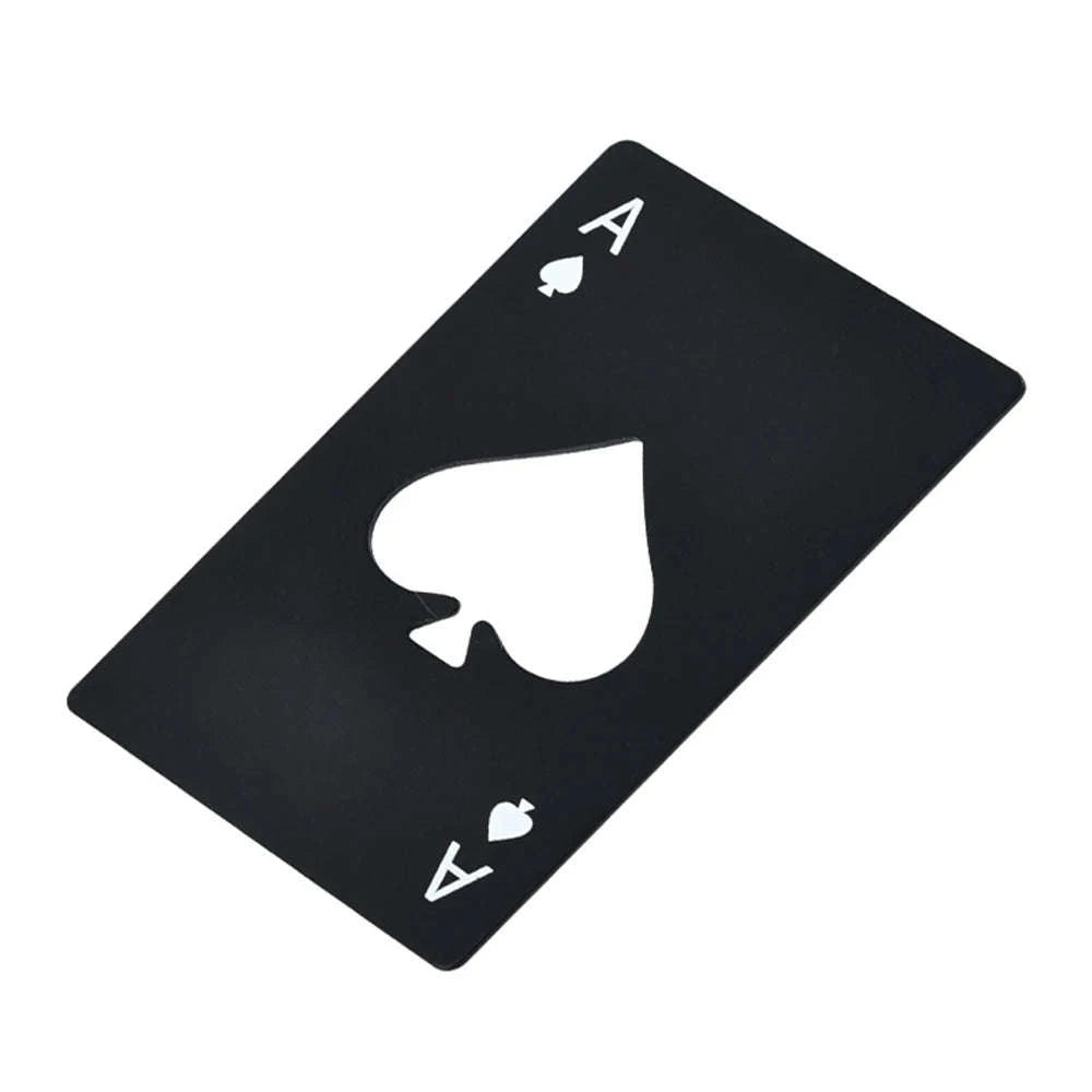 Poker Card Bottle Opener-Silver