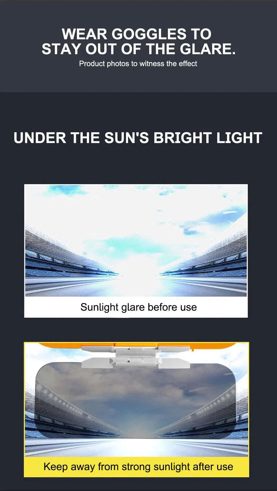 Polarized 2 in 1 Sun Visor Sunshade-1 pc