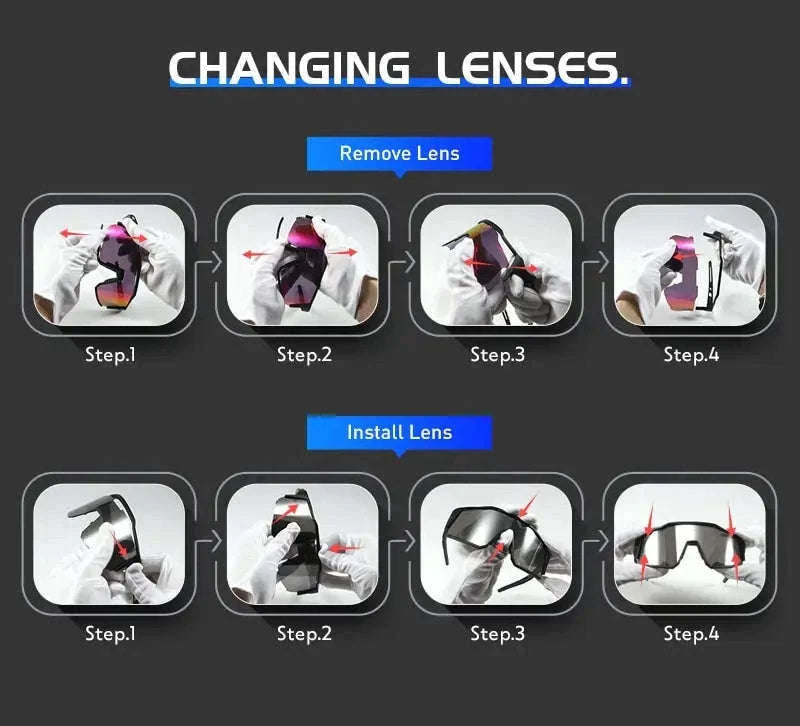 Polarized Cycling Glasses for MTB, Road Ride, and Outdoor Use-K9023-Q-4L-01