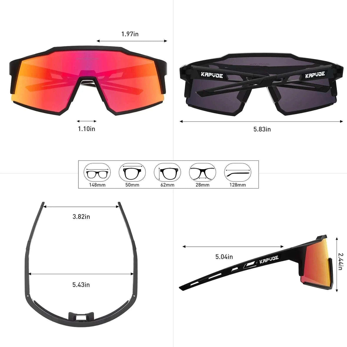 Polarized Cycling Glasses for MTB, Road Ride, and Outdoor Use-K9023-Q-4L-01