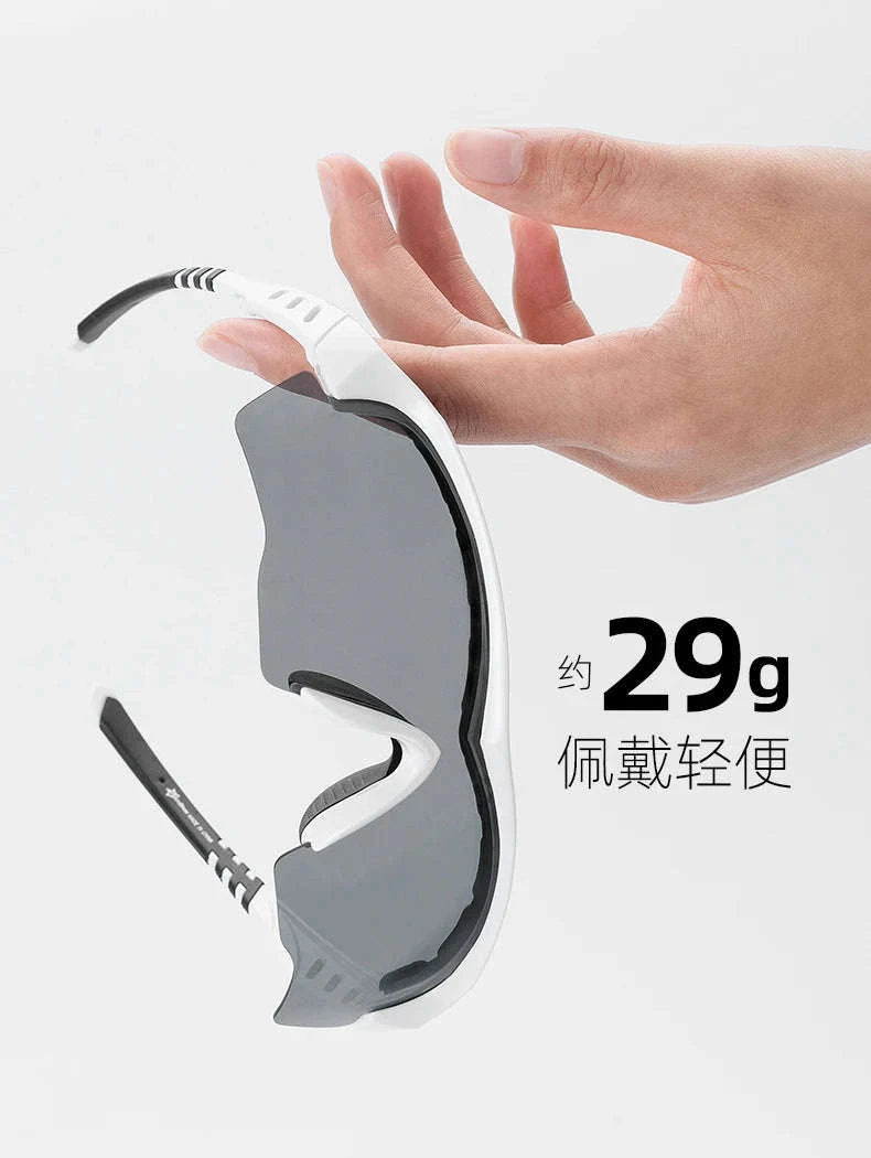 Polarized Cycling & Motorcycle Glasses with 3 Interchangeable Lenses-10035