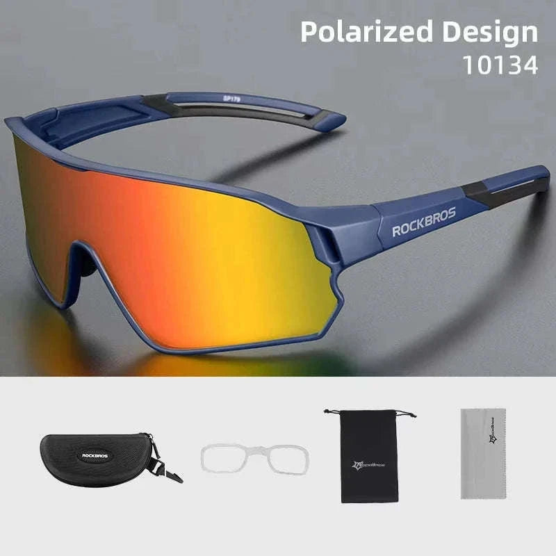 Polarized Cycling Sunglasses UV400 Lightweight Bike Glasses-10138