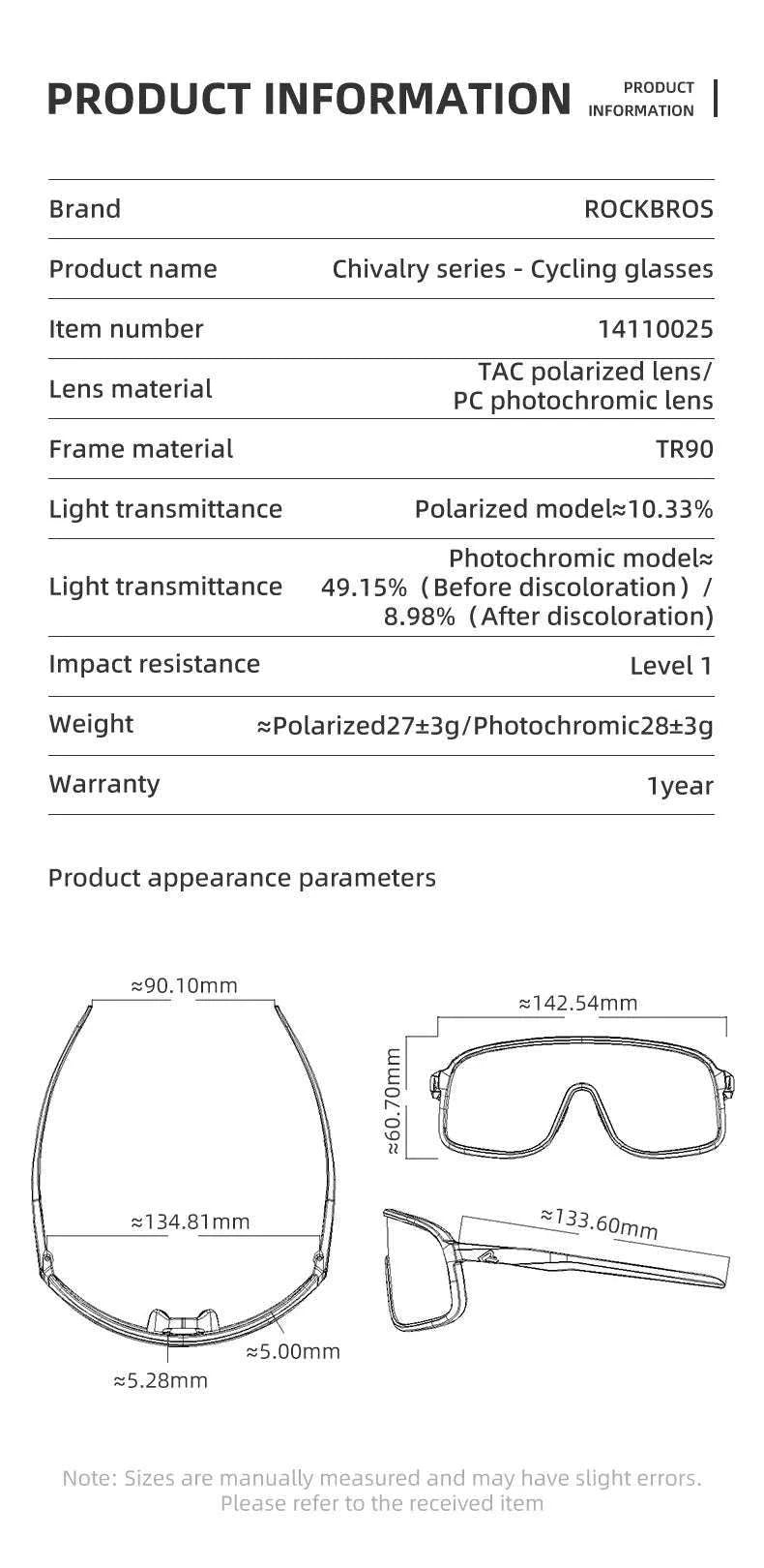 Polarized Cycling Sunglasses UV400 MTB Road Bike Eyewear-SP350-3 / Polarized