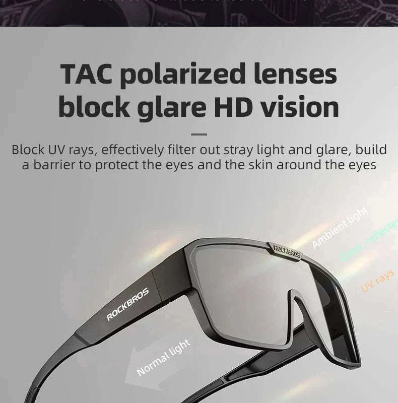 Polarized Cycling Sunglasses with Myopia Frame TR90 Sport Goggles-SP348