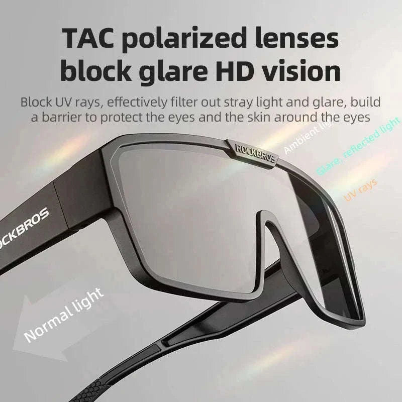 Polarized Cycling Sunglasses with Myopia Frame TR90 Sport Goggles-SP348