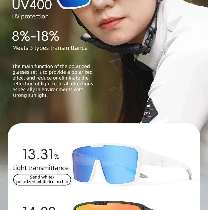 Polarized Cycling Sunglasses with Myopia Frame TR90 Sport Goggles-SP348