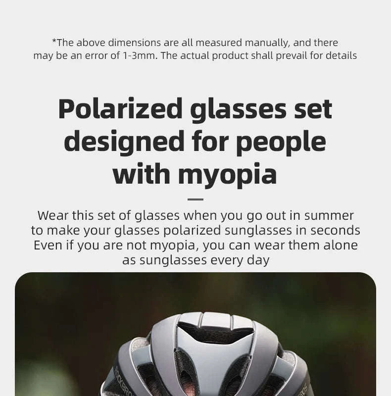 Polarized Cycling Sunglasses with Myopia Frame TR90 Sport Goggles-SP348