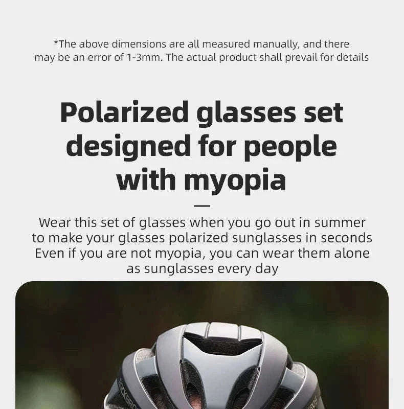 Polarized Cycling Sunglasses with Myopia Frame TR90 Sport Goggles-SP348