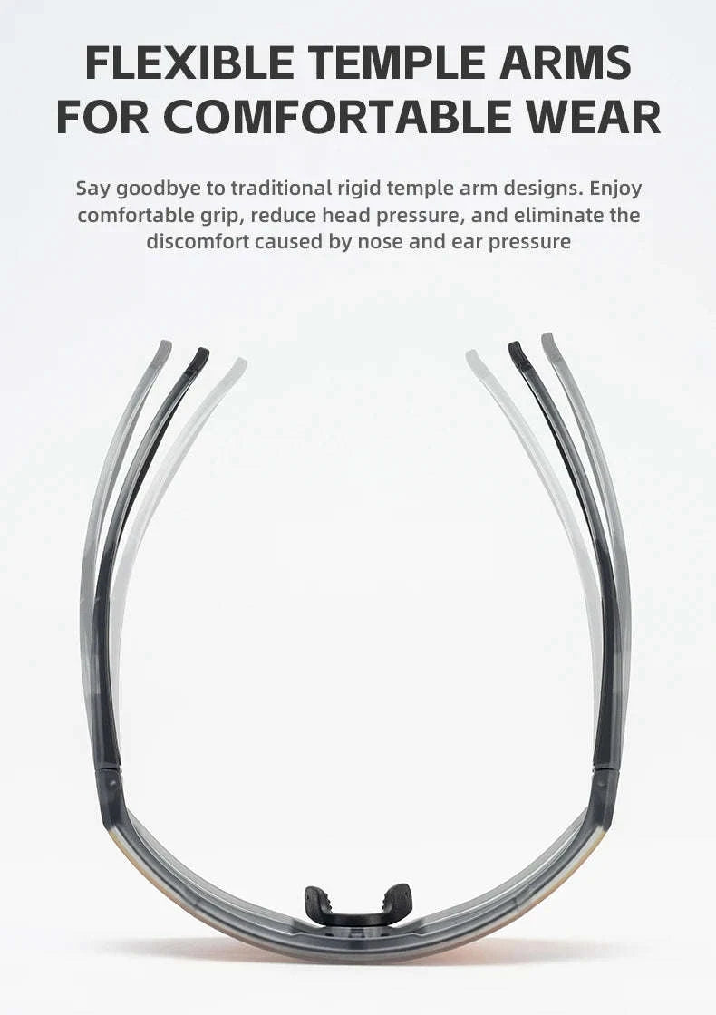 Polarized Cycling Sunglasses with TR90 Frame for Clear Outdoor Vision-SP316-4 Photochromic