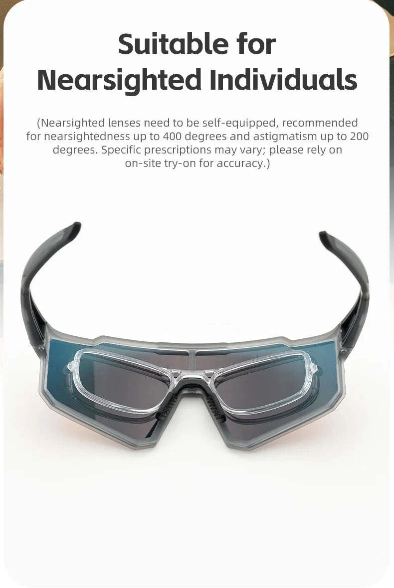 Polarized Cycling Sunglasses with TR90 Frame for Clear Outdoor Vision-SP316-4 Photochromic