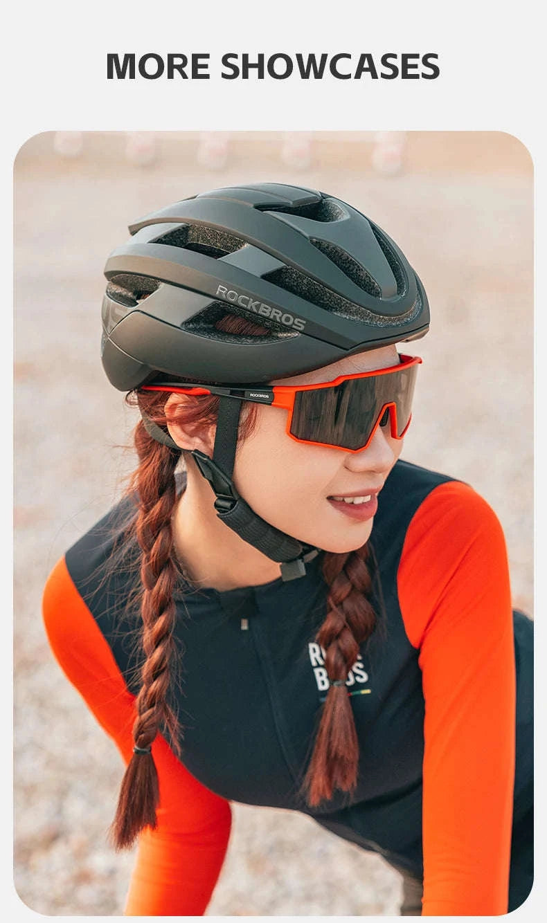 Polarized Cycling Sunglasses with TR90 Frame for Clear Outdoor Vision-SP316-4 Photochromic