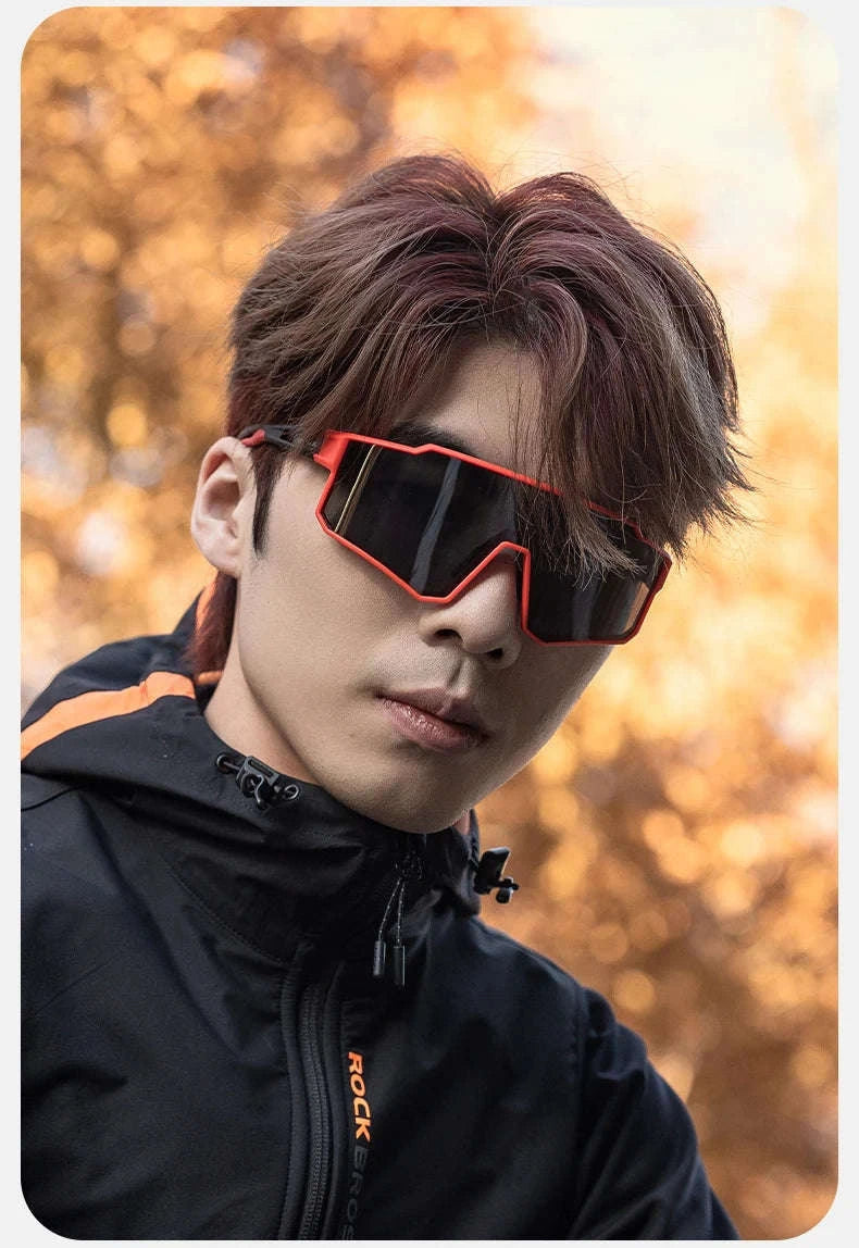 Polarized Cycling Sunglasses with TR90 Frame for Clear Outdoor Vision-SP316-4 Photochromic