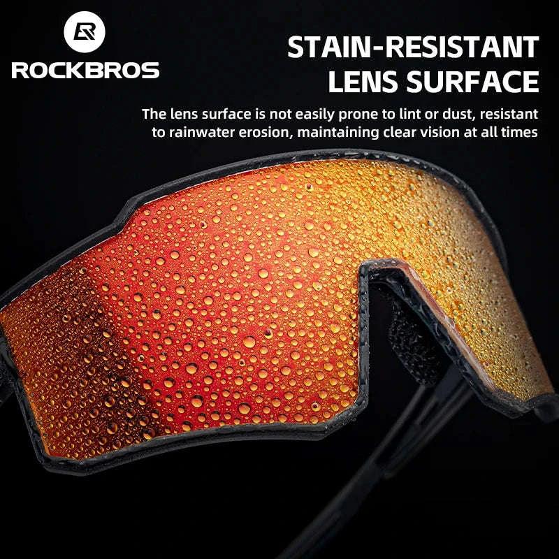 Polarized Cycling Sunglasses with TR90 Frame for Clear Outdoor Vision-SP316-4 Photochromic