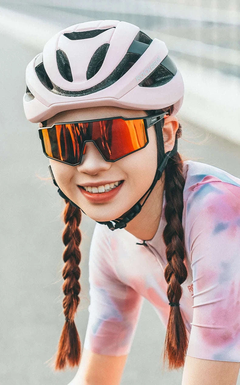 Polarized Cycling Sunglasses with TR90 Frame for Clear Outdoor Vision-SP316-4 Photochromic
