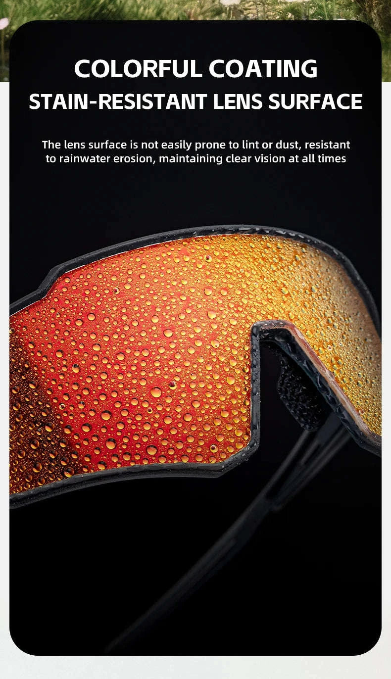 Polarized Cycling Sunglasses with TR90 Frame for Clear Outdoor Vision-SP316-4 Photochromic
