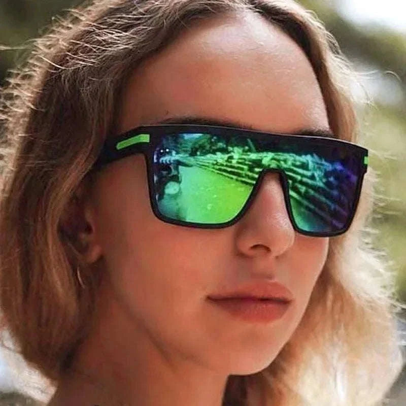 Polarized Oversized Square Sunglasses for Men and Women-C25 Silver / Other