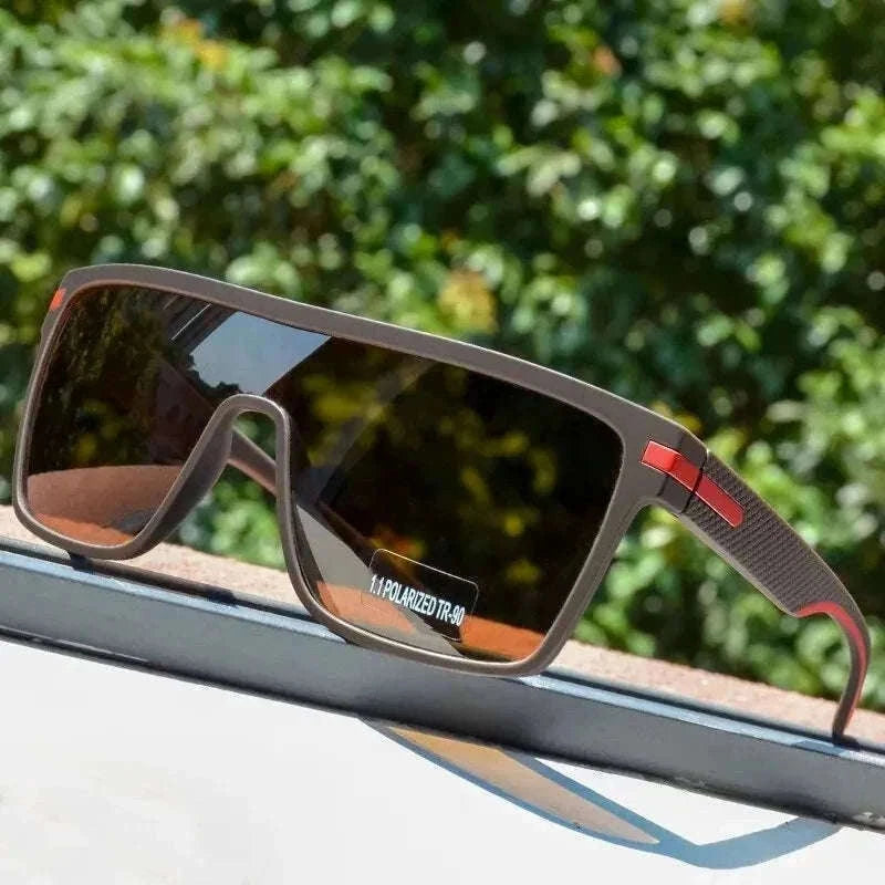 Polarized Oversized Square Sunglasses for Men and Women-C25 Silver / Other