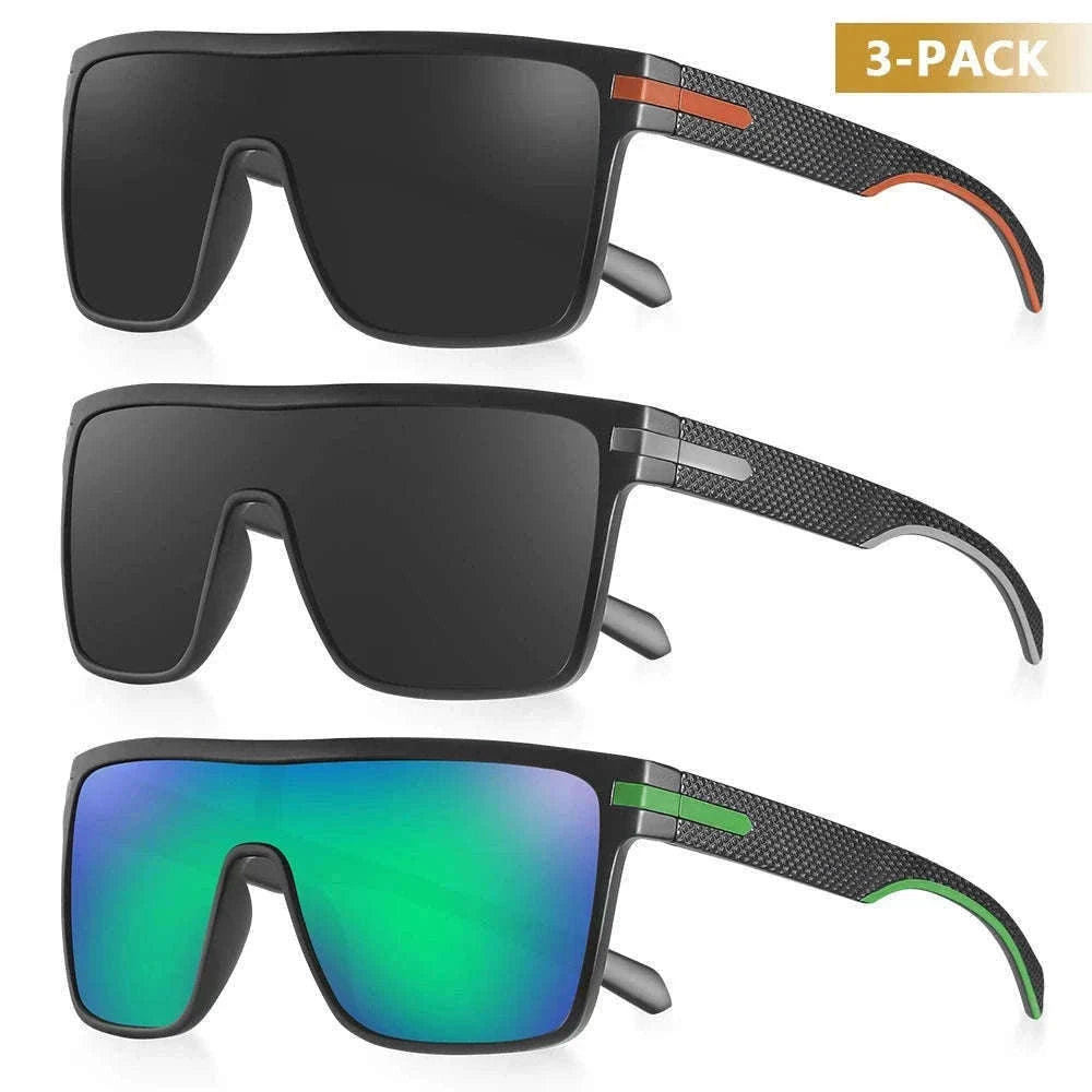 Polarized Oversized Square Sunglasses for Men and Women-C25 Silver / Other