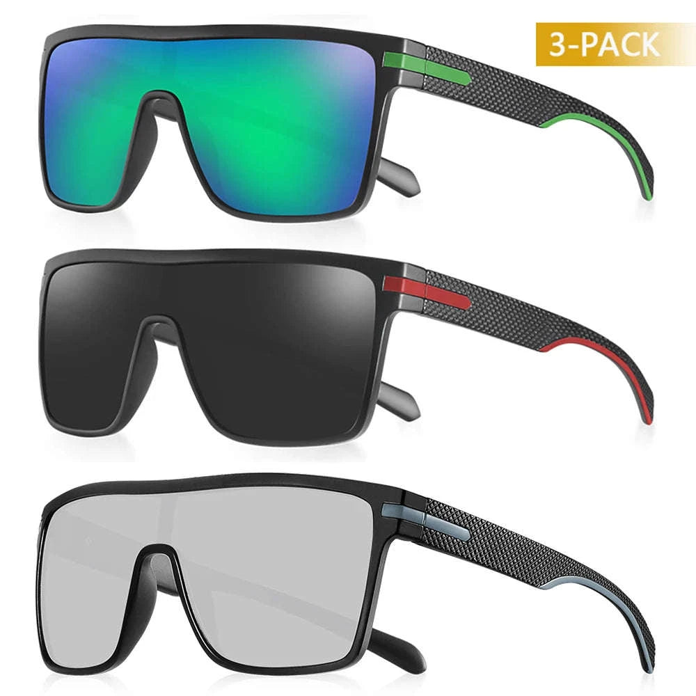 Polarized Oversized Square Sunglasses for Men and Women-C25 Silver / Other