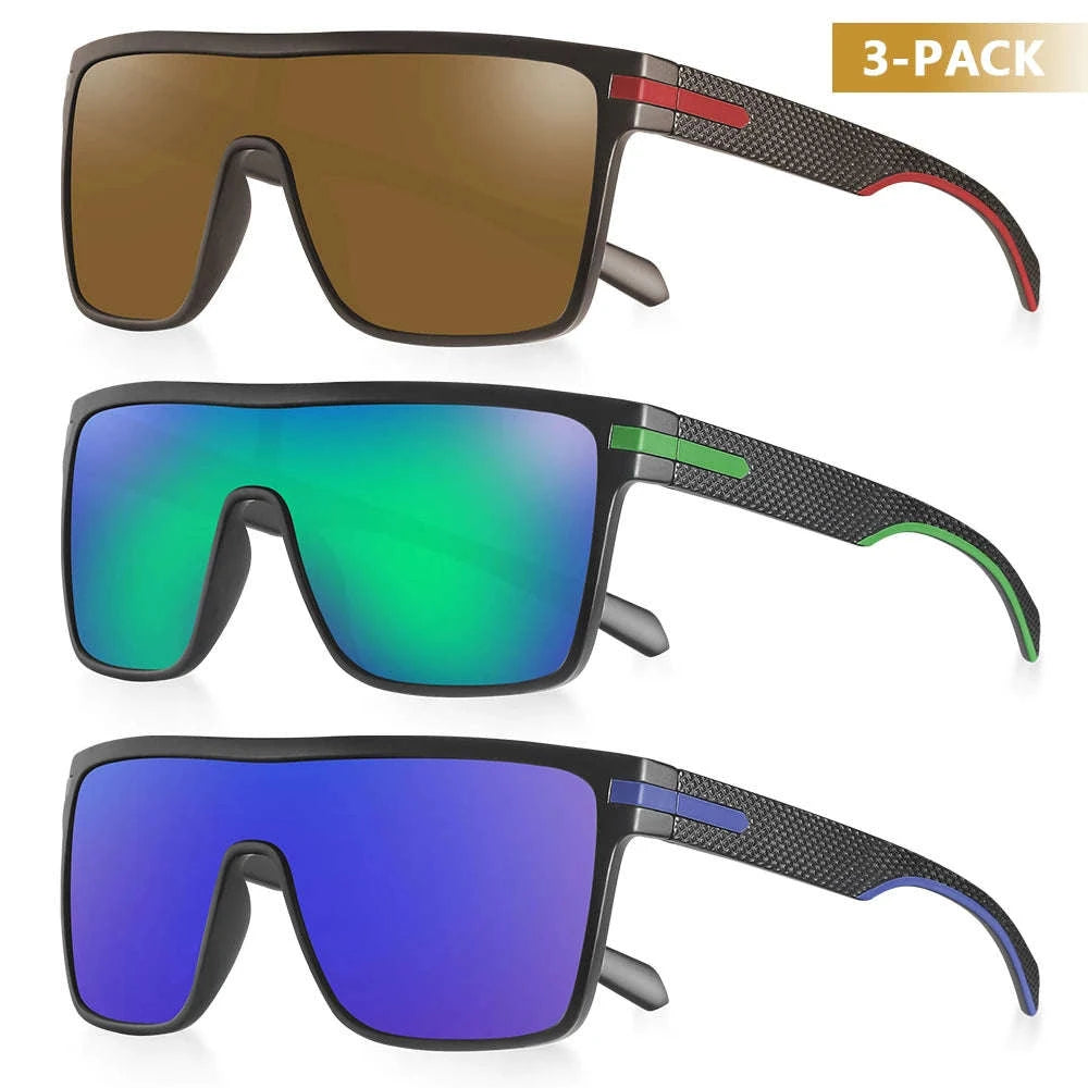 Polarized Oversized Square Sunglasses for Men and Women-C25 Silver / Other