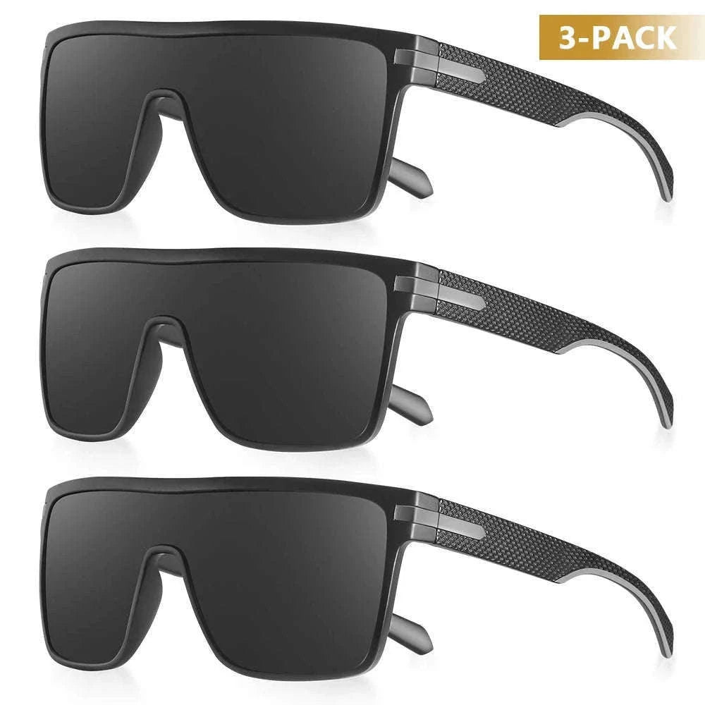 Polarized Oversized Square Sunglasses for Men and Women-C25 Silver / Other