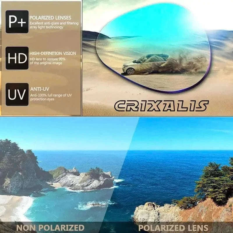 Polarized Oversized Square Sunglasses for Men and Women-C25 Silver / Other
