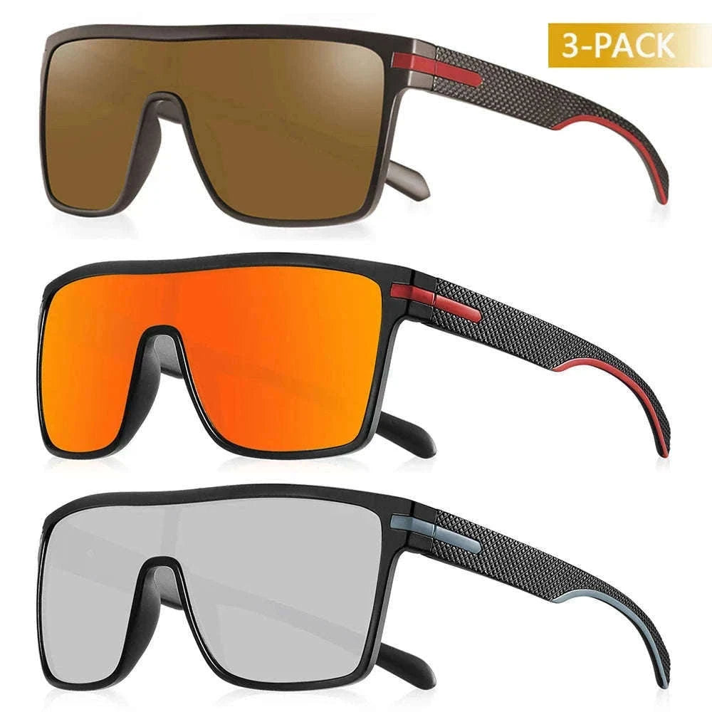 Polarized Oversized Square Sunglasses for Men and Women-C25 Silver / Other