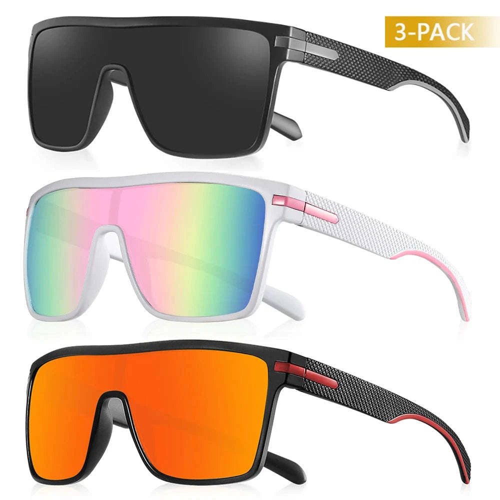 Polarized Oversized Square Sunglasses for Men and Women-C25 Silver / Other