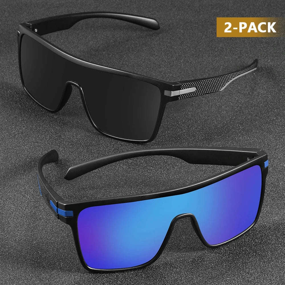 Polarized Oversized Square Sunglasses for Men and Women-C25 Silver / Other