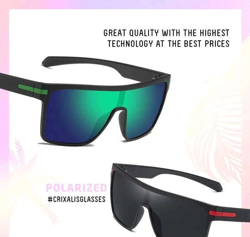 Polarized Oversized Square Sunglasses for Men and Women-C25 Silver / Other