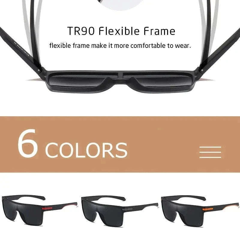 Polarized Oversized Square Sunglasses for Men and Women-C25 Silver / Other